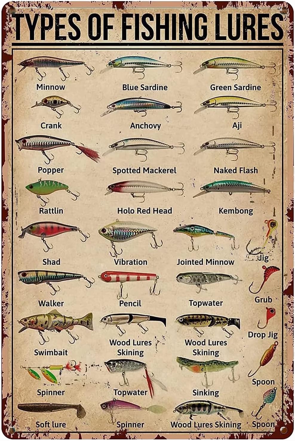 Fishing Equipment Usa - 1d,TYPES OF FISHING LURES Knowledge Vintage