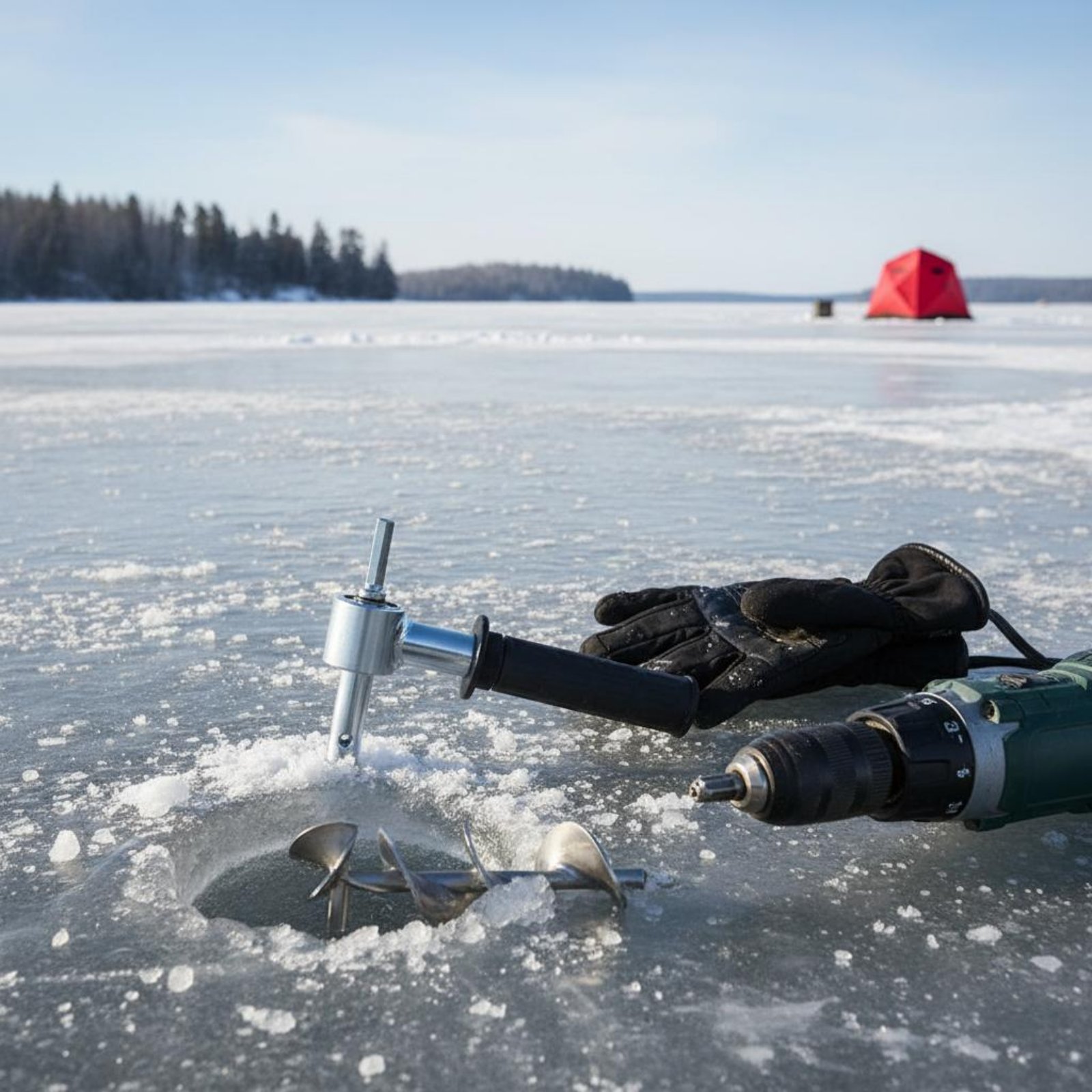 Ice Auger Drill Adapter Sturdy - огляд і ціна Fishing Equipment Usa