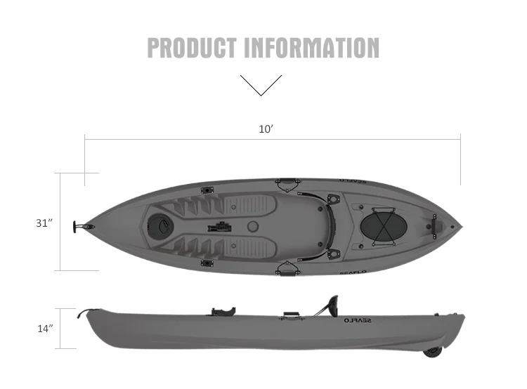 10ft 1 Person HDPE Plastic Boa - огляд і ціна Fishing Equipment Usa