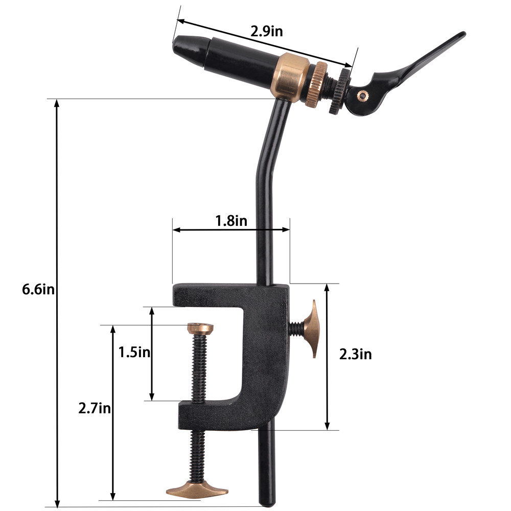 Rotary Fly Tying Vise Tool Saf - огляд і ціна Fishing Equipment Kit